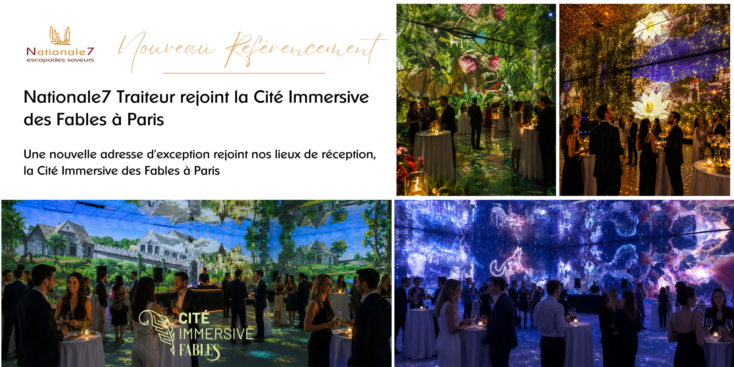 Nationale7 Traiteur rejoint la Cité Immersive des Fables à Paris
